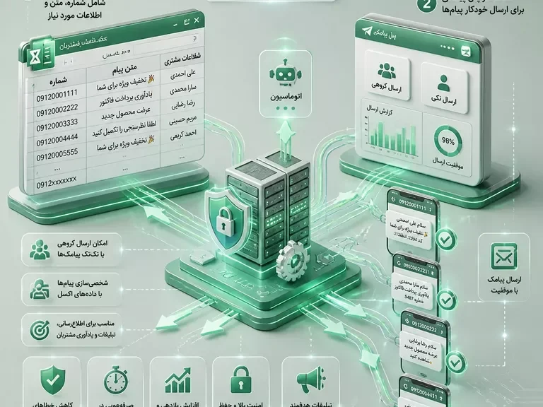 ارسال پیامک هوشمند از اکسل